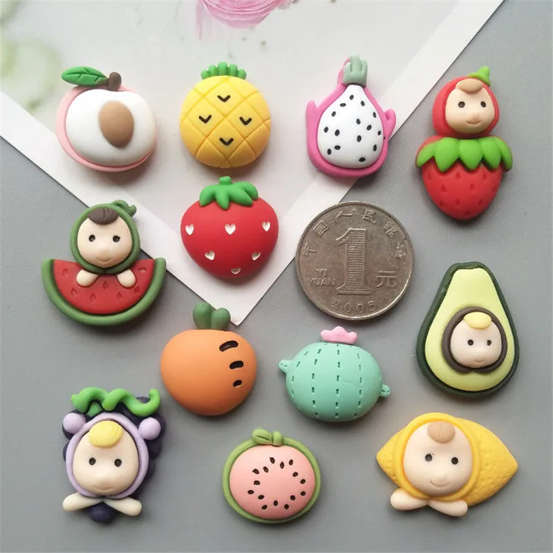 6~12pc Cute Cartoon Mini Fridge Magnet Food Rabbit Flower Refrigerator Magnetic Stickers Fridge Magnet Home Decor