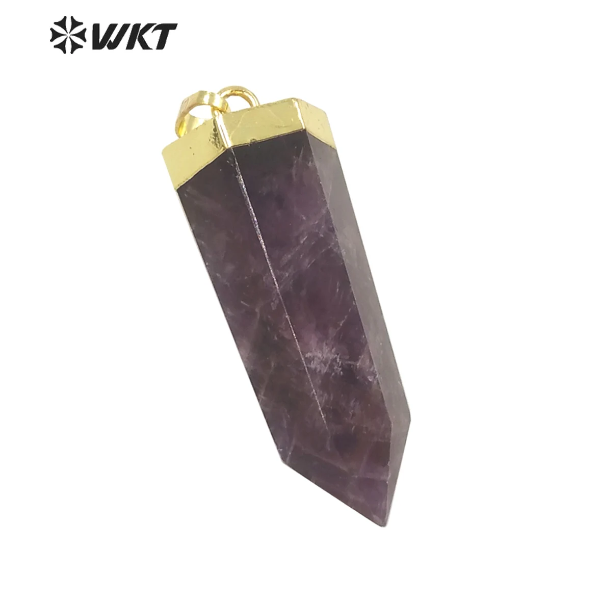 WT-P1710 WKT Assorted Kinds Of Hexagona Spirit Quartz Point Stone Pendant Healing Energy Fine Jewelry ACC Crafts