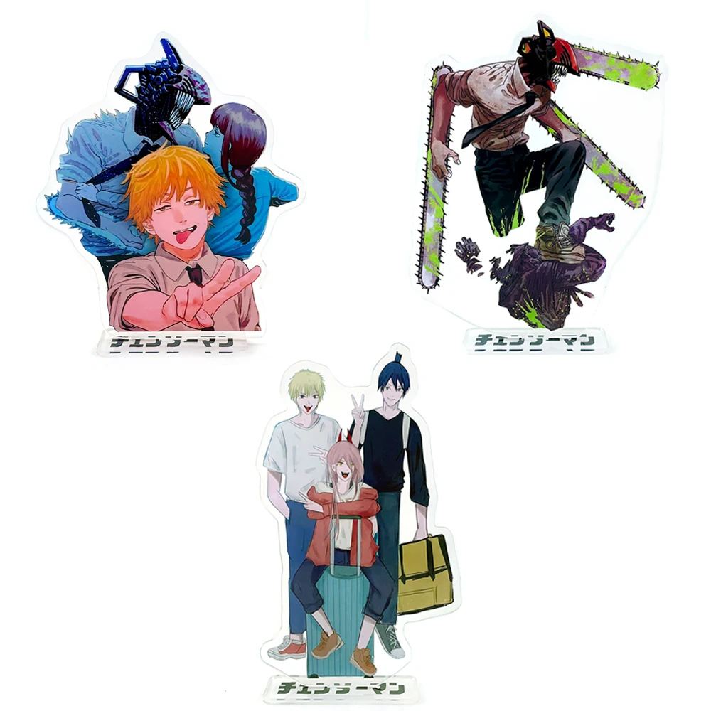 Chainsaw Man Makima Power Denji Aki Hayakawa acrylic standee figurines desk decoration cake topper anime