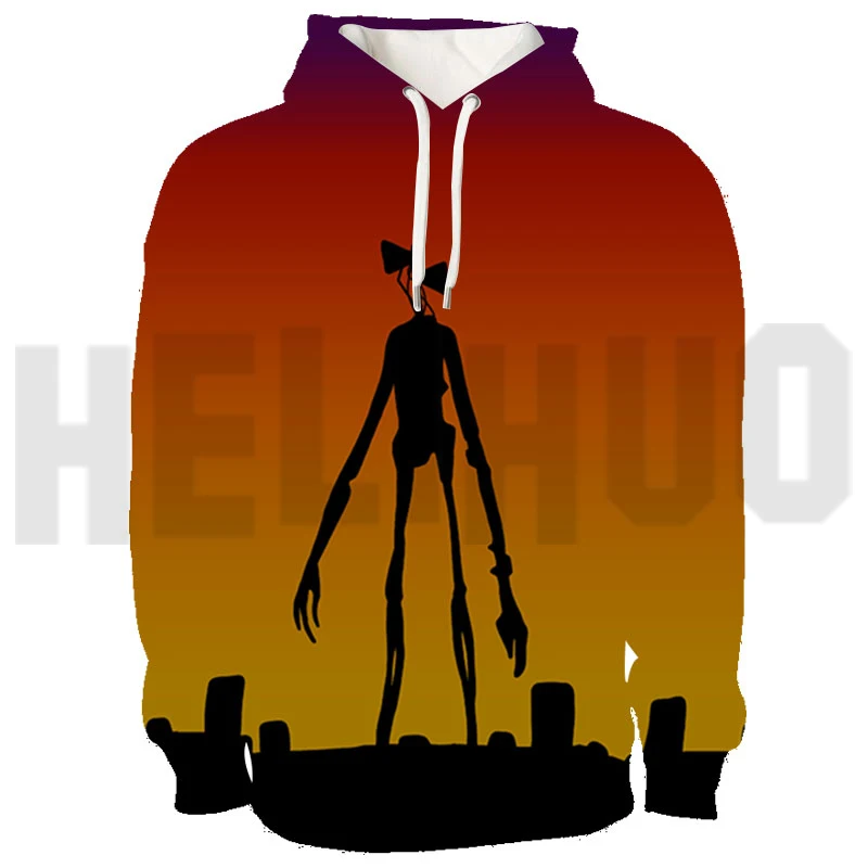 Siren Head 3D Hoodies Fashion Men/Women Sweatshirt Hip Hop Harajuku Hooded Clothes Male Pullover Sweatshirts Tops Winter Hoodies