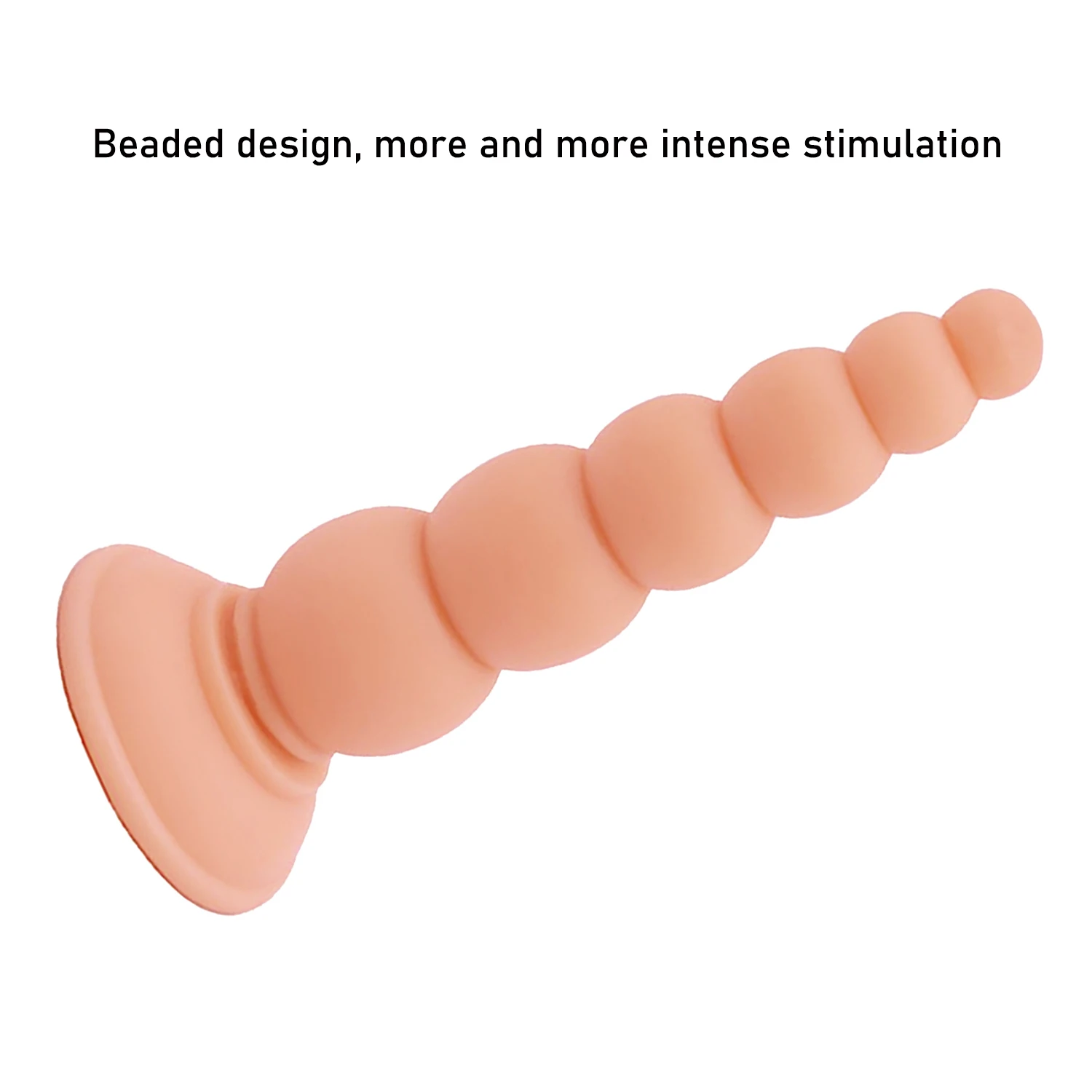 Anal Sex Toys Pull Beads Anal Dilator Soft Anal Plug Dildos with Suction Cup Stimulation of Vagina and Anus for Women and Men