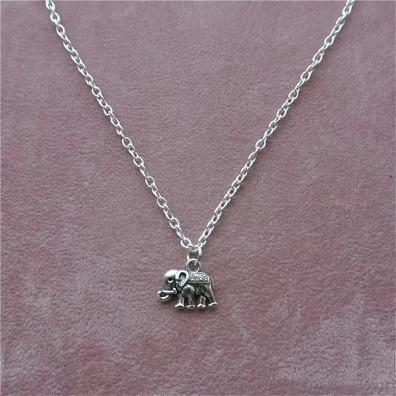 Lucky Elephant Necklace Tiny Elephant Charm Necklace, Dainty Necklace, Charm Necklace, Charm Pendant, Elephant Jewellery