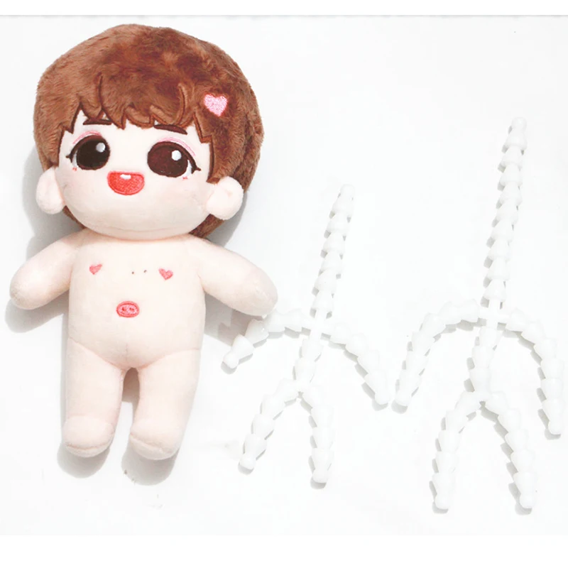 15/20cm Sound/Silent Version Dolls Skeleton Joint Plush Toy Skeleton DIY Doll Ball Socket Flexible Armature Doll Accessories