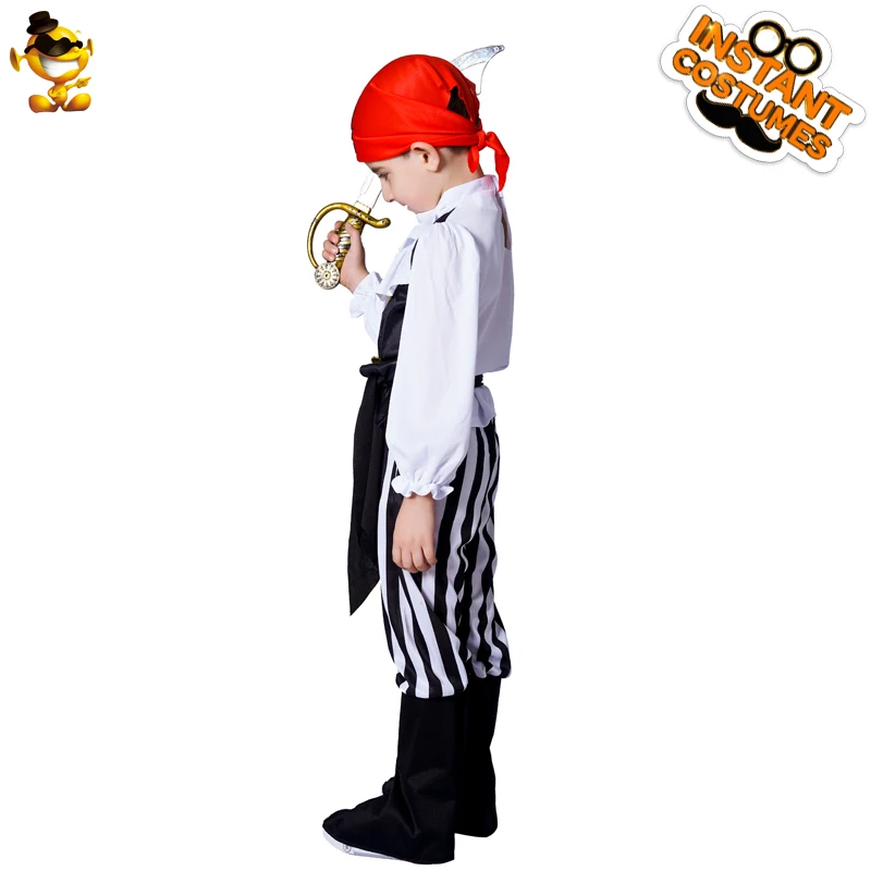 Halloween Piraten Kostüme für Kinder Party Fancy Dress Up jungen Skeleton Buccaneer Kleidung für kinder Geschenke