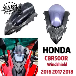 Motorcycle Sports Racing Double Bubble Windshield WindScreen Visor Viser Deflector For HONDA CBR500R CBR500 R 2016-2018 CBR500-R