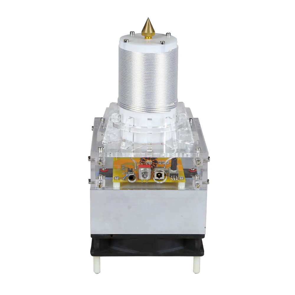 A música sadia do plasma do passo alto rf tesla bobina velas eletrônicas soam brinquedos bonitos da alto-tecnologia