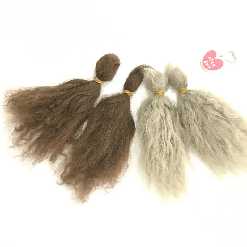 100% Pure Mohair Reborn Baby Doll Hair Doll Wigs Premium Mohair 5g/ Bag  A Little Curly Doll Hair Diy Doll Accessories .