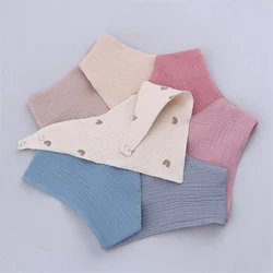 1 Pc Soild Color Baby Bibs Triangle Saliva Towel Kids Portable Burp Cloth Baby Boys Girls Feeding Apron Newborn Accessories