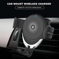 Car Mount Wireless Charger Mount 15W 10W Auto Gravity Car Mount Wireless Charger Qi Fast Charging Phone Holder For Phone