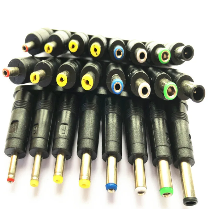 8pcs/Set DC Plugs 5.5x2.1mm Universal Male Jack Connector For AC Power Adapter Computer Cables Connectors Notebook Laptop