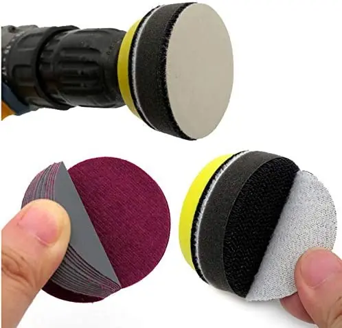 3 Inch 180 PCS Car Headlight Repair polishing Sandpaper kit Wet Dry Sanding Discs with Backing Pad Soft Foam Buffering Pad