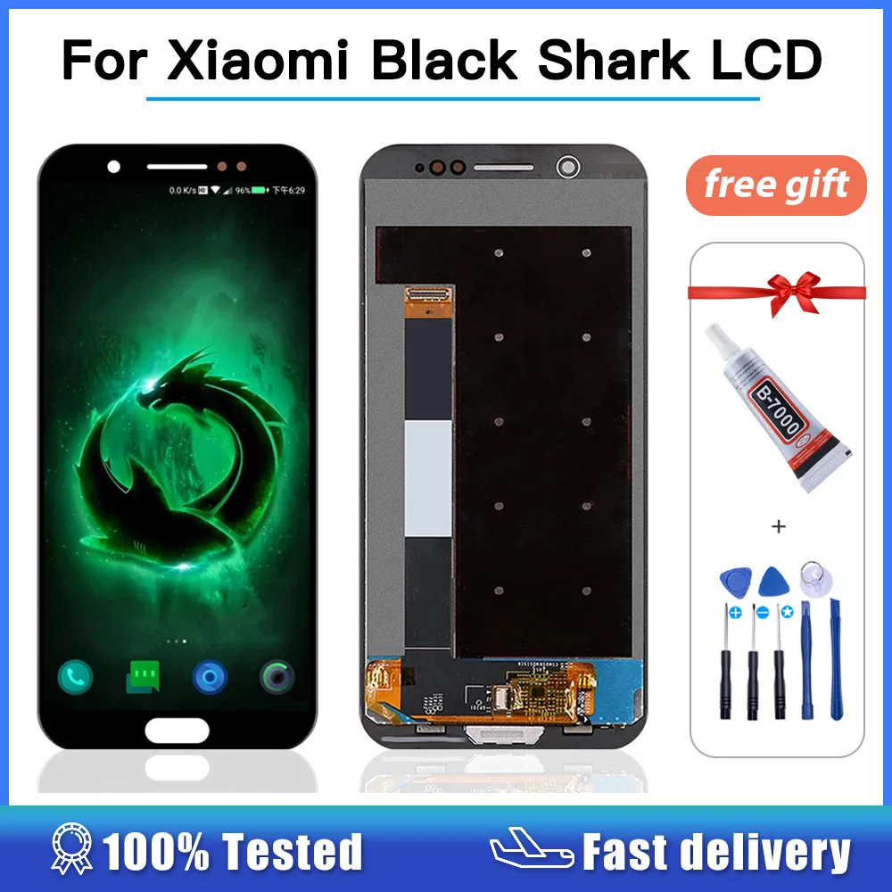 

Tested 5.99" For Xiaomi Black Shark 1 SKR-A0 SKR-H0 LCD Display Touch Screen Digitizer Assembly For Xiaomi BlackShark 1 Screen