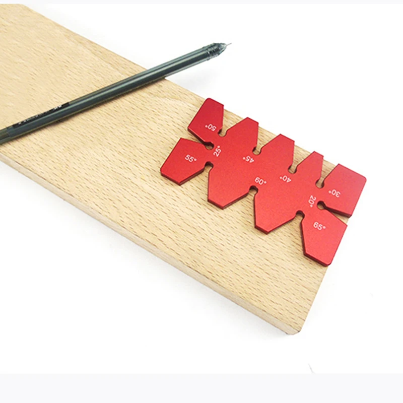 Regla de ángulo de 20-65 ° de aleación de aluminio para carpintería, nueva regla de altura Imperial, alta precisión, bricolaje, accesorio para carpintería