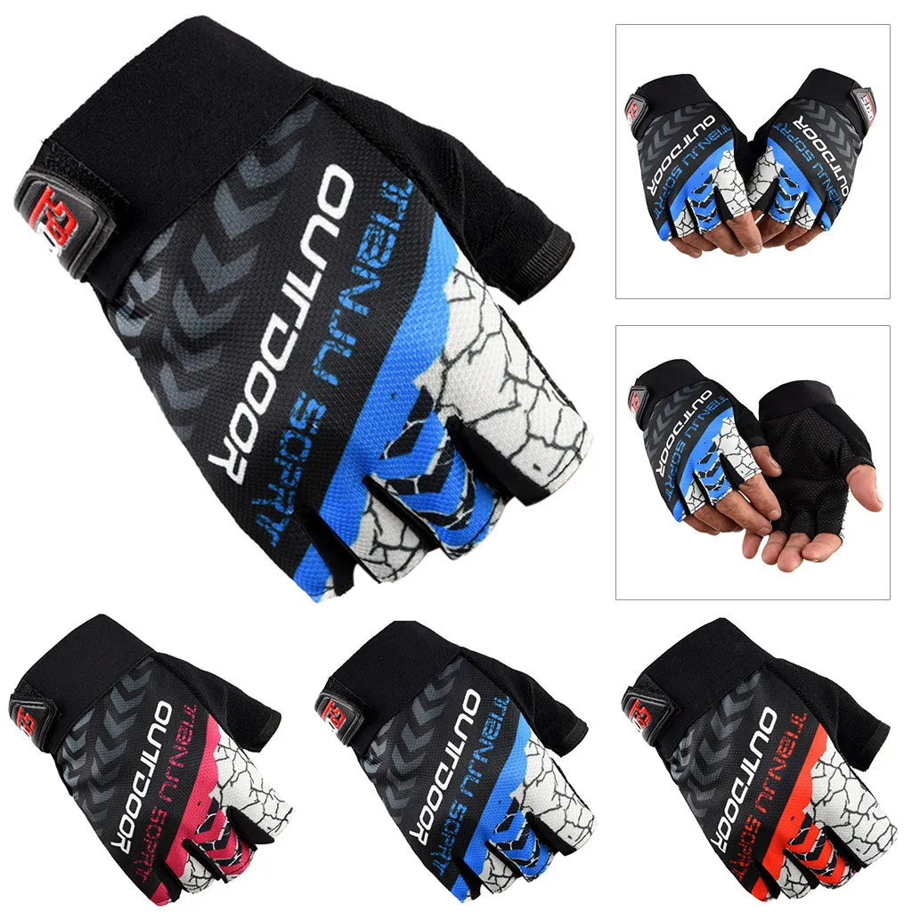 Cycling Gloves Bicycle Gloves Women Men Gloves Driving Thinness Exercise Training Non-slip Shock Absorption Wear Half Gloves