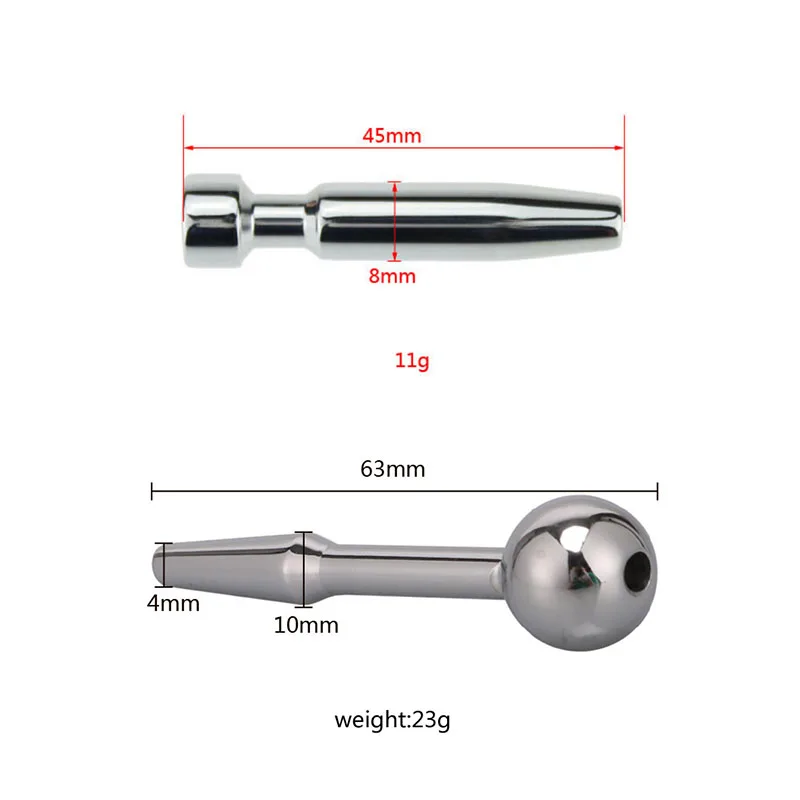 Catheter Sounds Penis Plug Stainless Steel Urethral Dilators with Penis Ring Urethral Sound Sex Toys Sex Products