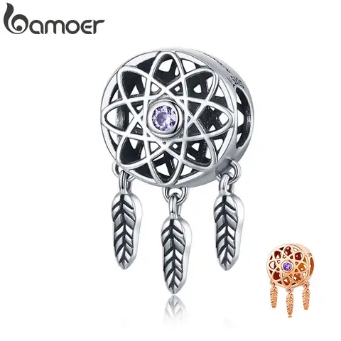 Sterling Silver Dream Catcher Beads bamoer