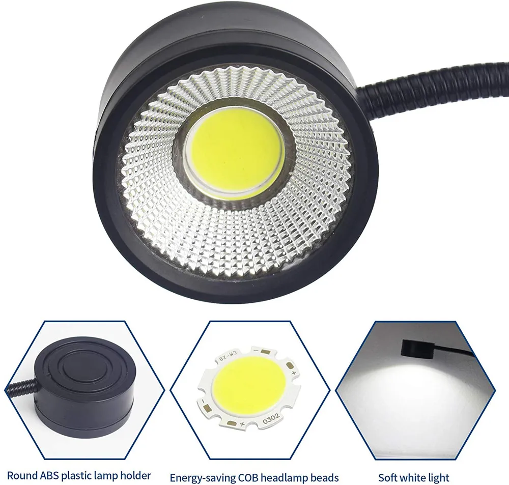 Гибкая Светодиодная лампа 5 Вт 8 Вт, для шитья или светильник, магнисветильник, на гибкой 300 мм