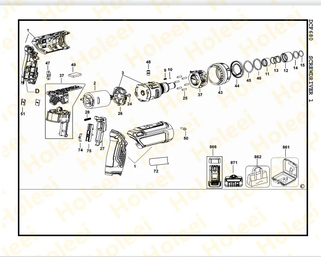 LED COVER FOR DEWALT DCF680 N169270