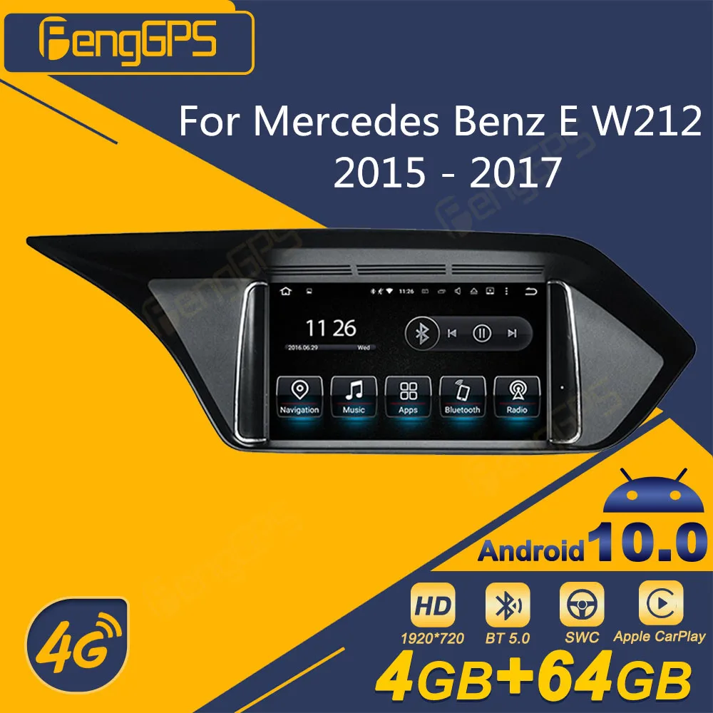 

For Mercedes Benz E W212 2015 - 2017 Android Car Radio 2 Din Stereo Receiver Autoradio Multimedia DVD Player GPS Navigation Unit