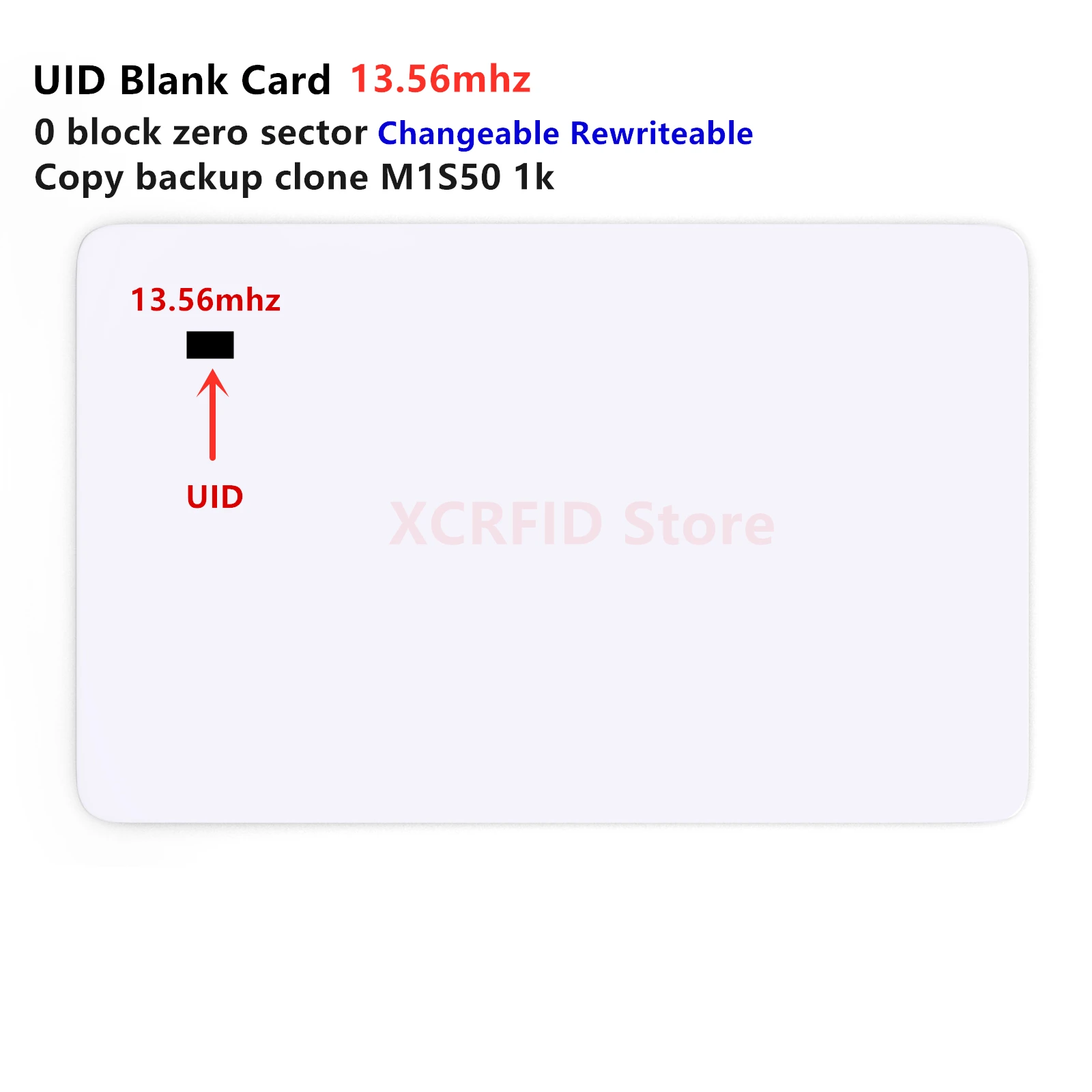 UID Changeable RFID Card 0 Sector zero block Rewritable 13.56Mhz Copy Clone Chinese Magic Card  10pcs