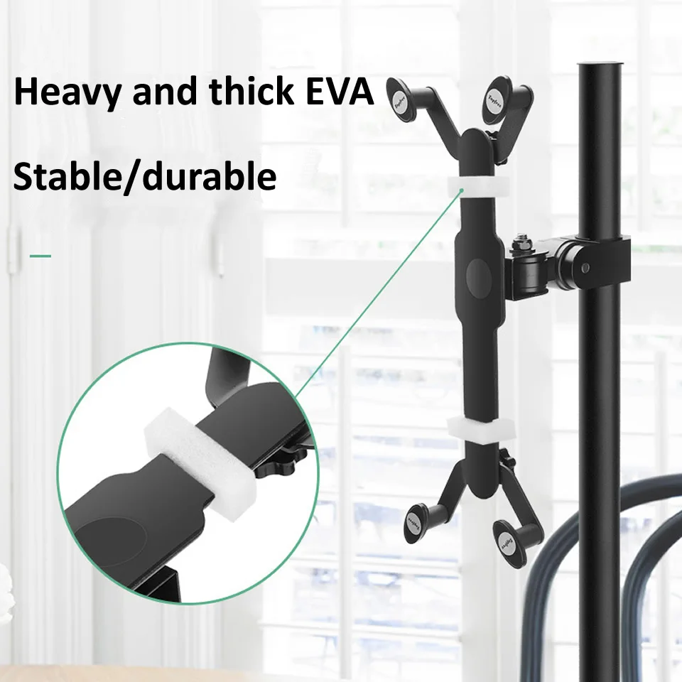 360° Rotation Wall Mount Tablet Stand Aluminum Alloy Wall Hang Bracket Holder for iPhone iPad Xiaomi Mipad Universal 7-13 Inches 3