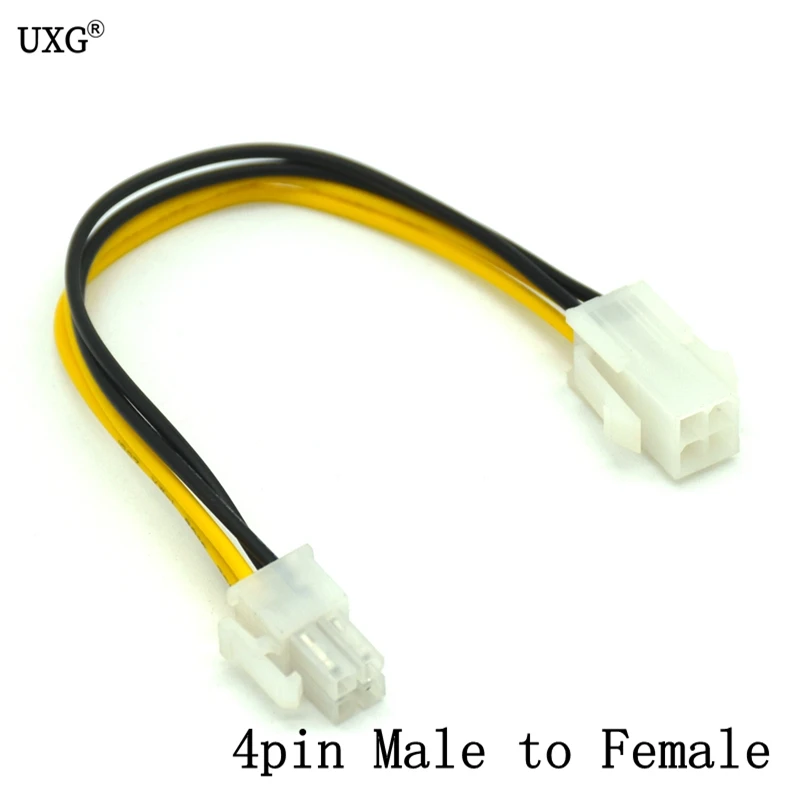 Hot 20cm 8 inch ATX 4 Pin Male to 4Pin Female PC CPU Power Supply Extension Cable Cord Connector Adapter