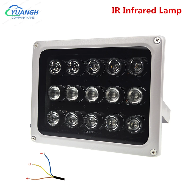 

CCTV 15pcs Array LEDS IR illuminator infrared Outdoor Waterproof IR Night Vision CCTV Fill Light for CCTV Security Camera