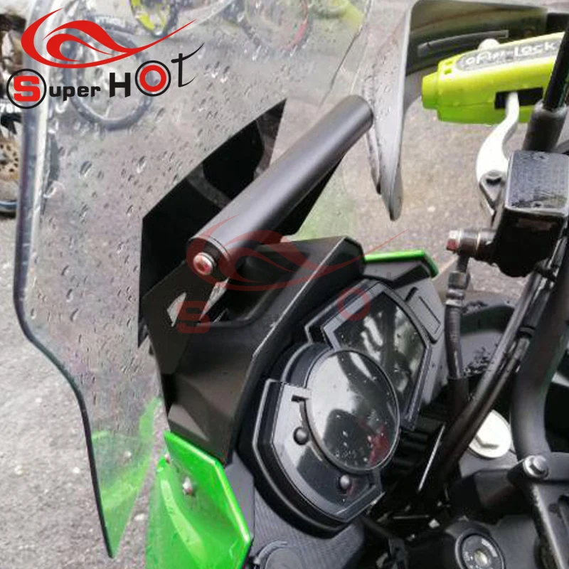 Motorcycle Accessories 22mm Navigation Bracket Mount Smartphone GPS Holder for Kawasaki VERSYS X300 versys x250 VERSYS300/250