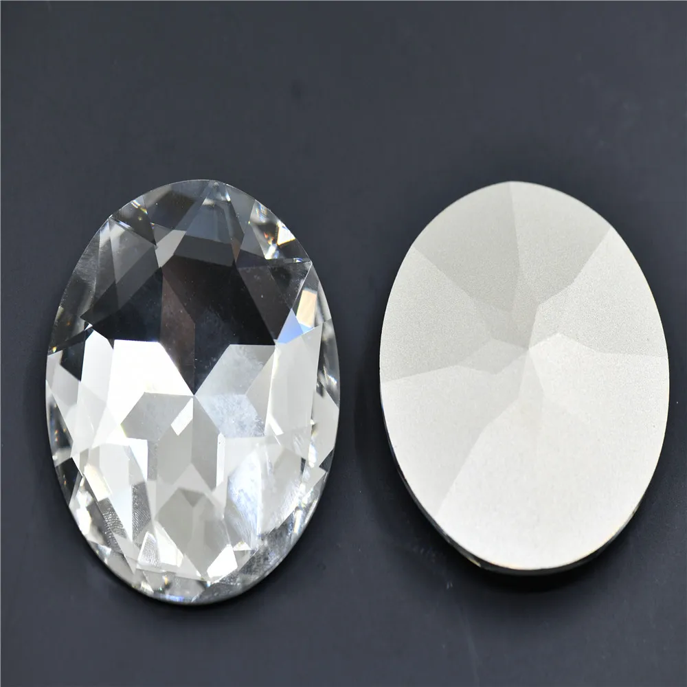 2PCS 50mm k9 Large Crystal Round Glass Rhinestones Jewels Making