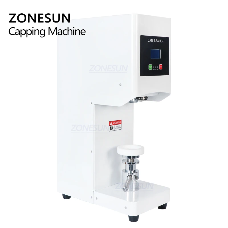 ZONESUN Seamingl Aluminum Tin Beer Ring-Pull Cans Automatic Plastic Bottle Cap Induction Beer Canning jar Sealing Machine