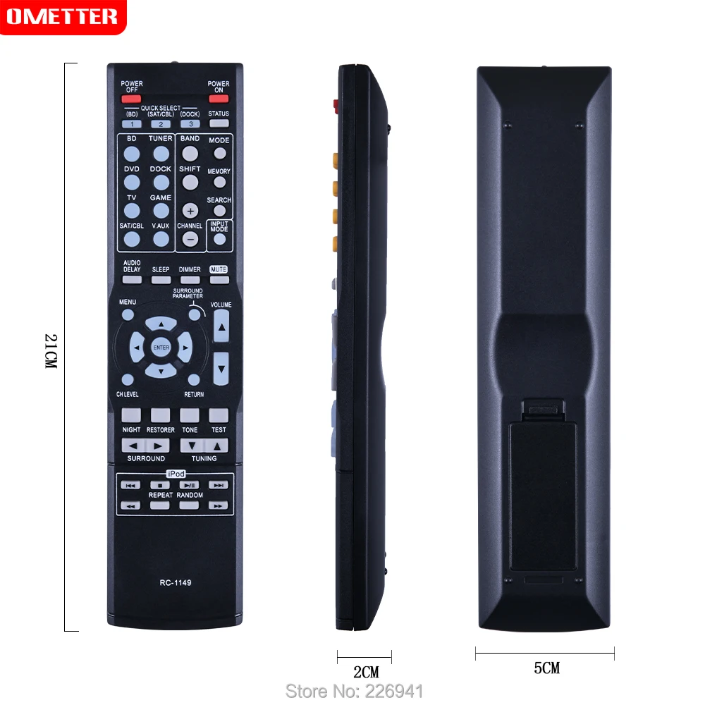 New remote controller for Denon AV receiver RC-1149 RC-1158 AVR-390 AVR-391 AVR-1311 AVR-1312 AVR-2105 AVR-2106 AVR-1601 AVR-250