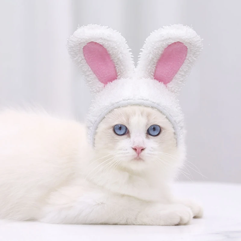 Funny Pet Dog Cap New Year Party Christmas Cosplay Costume Warm Rabbit Hat