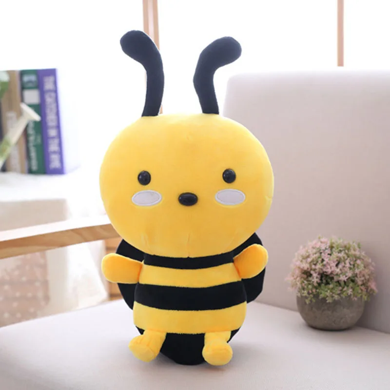 20\25\30\45CM Cute Little Bee Doll Stuffed Soft Insect Doll Plush Toy Gifts Classic Toy For Girls