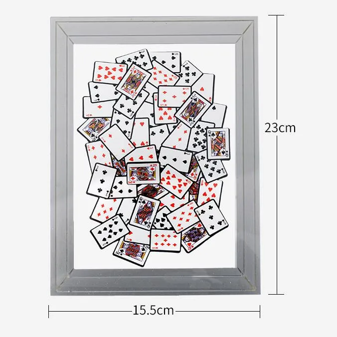 Frame Up Visual Card Flip Magic Tricks Mixed Up Card Frame Card Prediction Magie Stage Illusions Gimmick Comedy Magic Props Fun