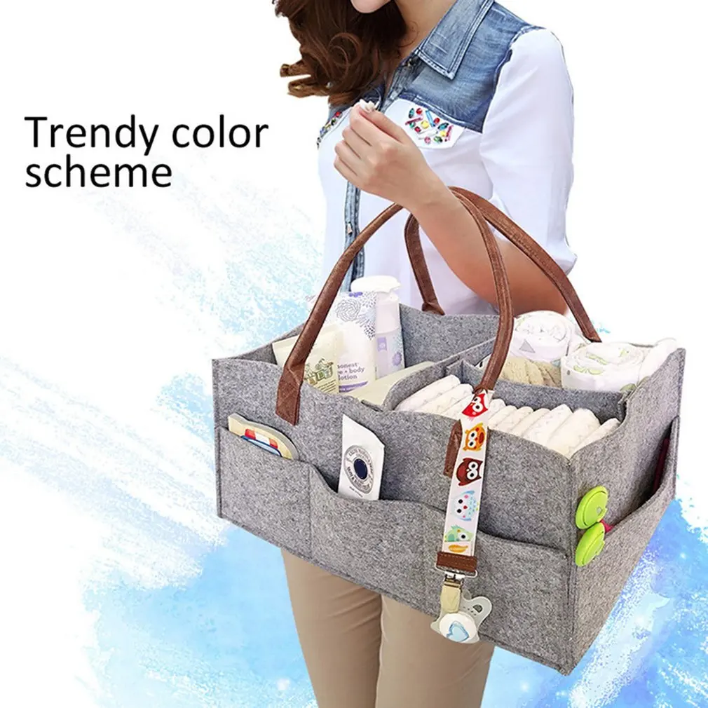 

Portable Non-woven Cloth Mummy Bag Bladder Multi-functional Mummy Bag Diaper Stack Baby Stuff Collection Stroller