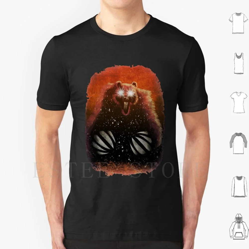 The Demon Bear T Shirt Men Cotton 6xl New Mutants Demon Bear Saga Horror Sci Fi Monster Spirit Ghost Dreams Nightmare Native