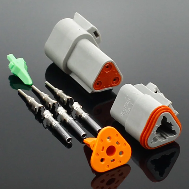 1 set DT conector DT06-2S/DT04-2P 2P 3P 4P 6P 8P 12P waterproof electrical connector for car motor truck with pins