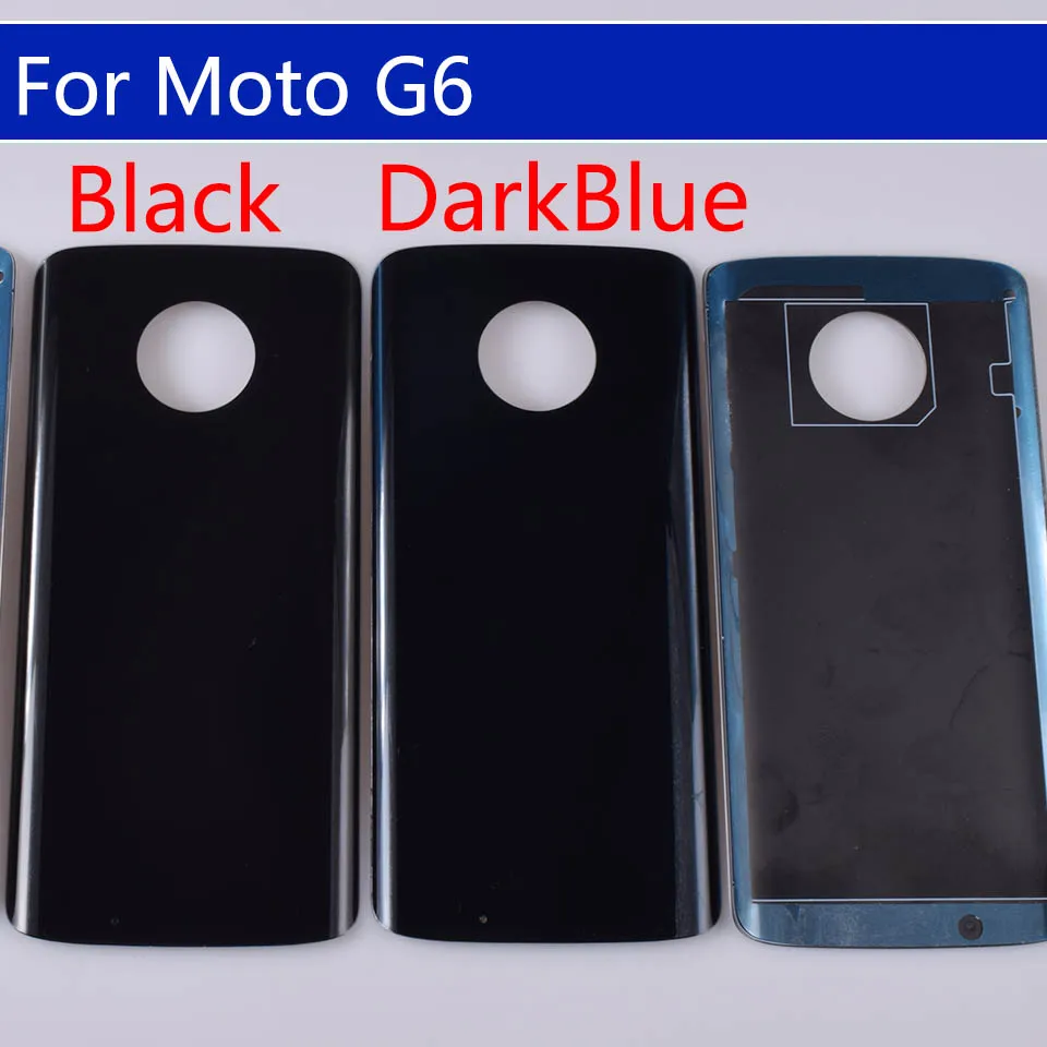 10Pcs\Lot For Motorola Moto G6 Plus Battery Back Cover G6Plus Rear Housing Case Chassis Shell Replacement