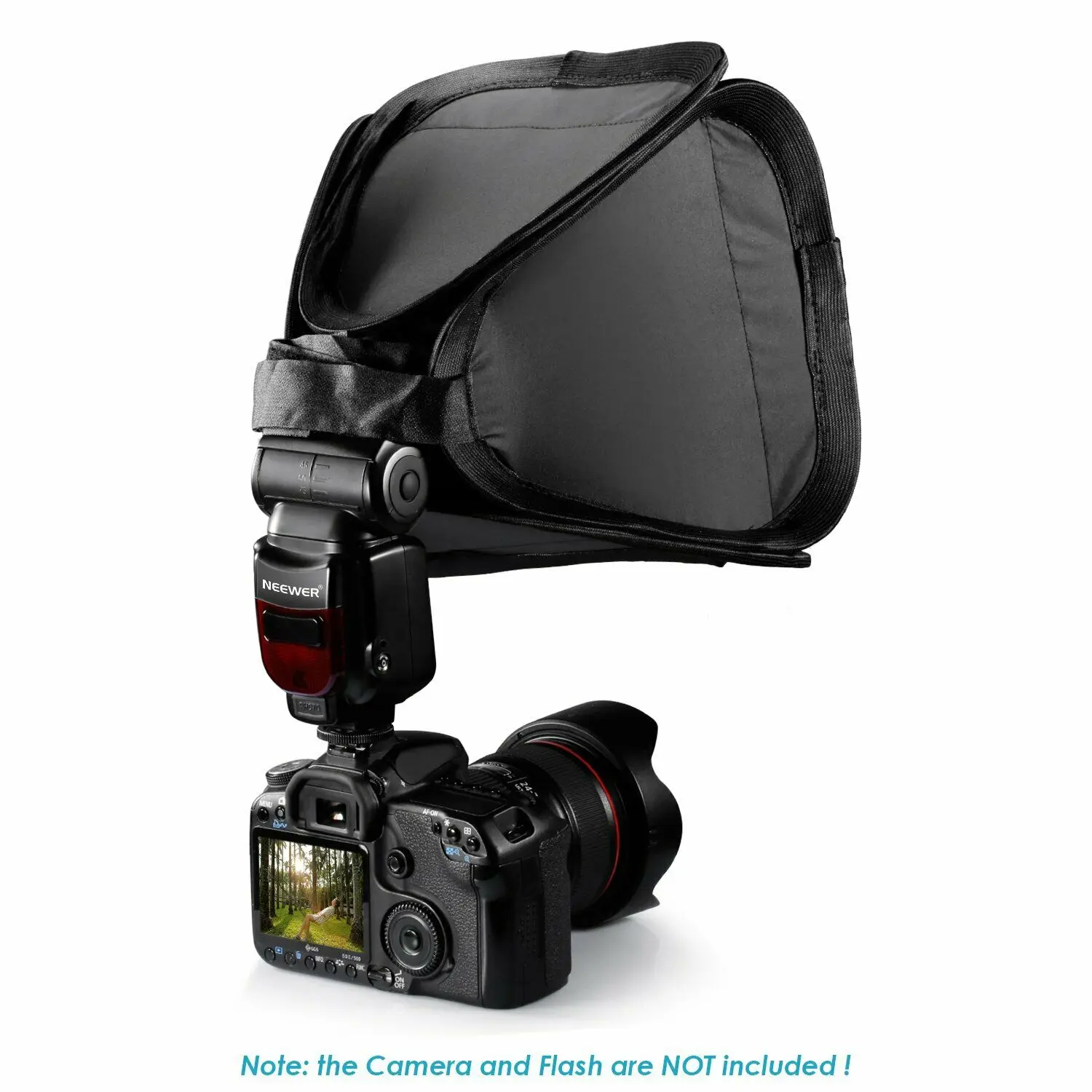 Protable Foldable Off-Camera Flash Softbox Diffuser Compatible with Nikon SB910 SB900 SB800 SB600 Canon 580EXII 580EX Sony Penta