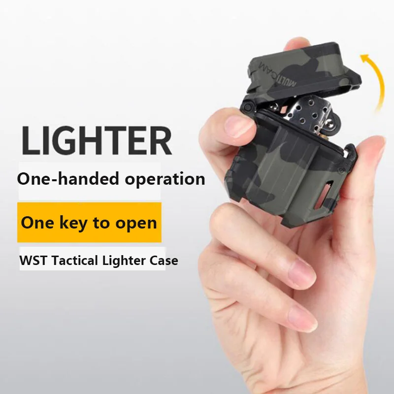 Tactical Lighter Storage Case Universal Portable Box Container Organizer Holder Box Lighter Holder For Zippo Inner Tank