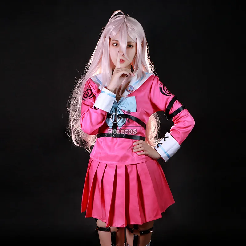 ROLECOS-Disfraz de Dangan Ronpa V3 para mujer, traje Sexy de Cosplay, uniforme escolar, Danganronpa V3 Killing Harmony