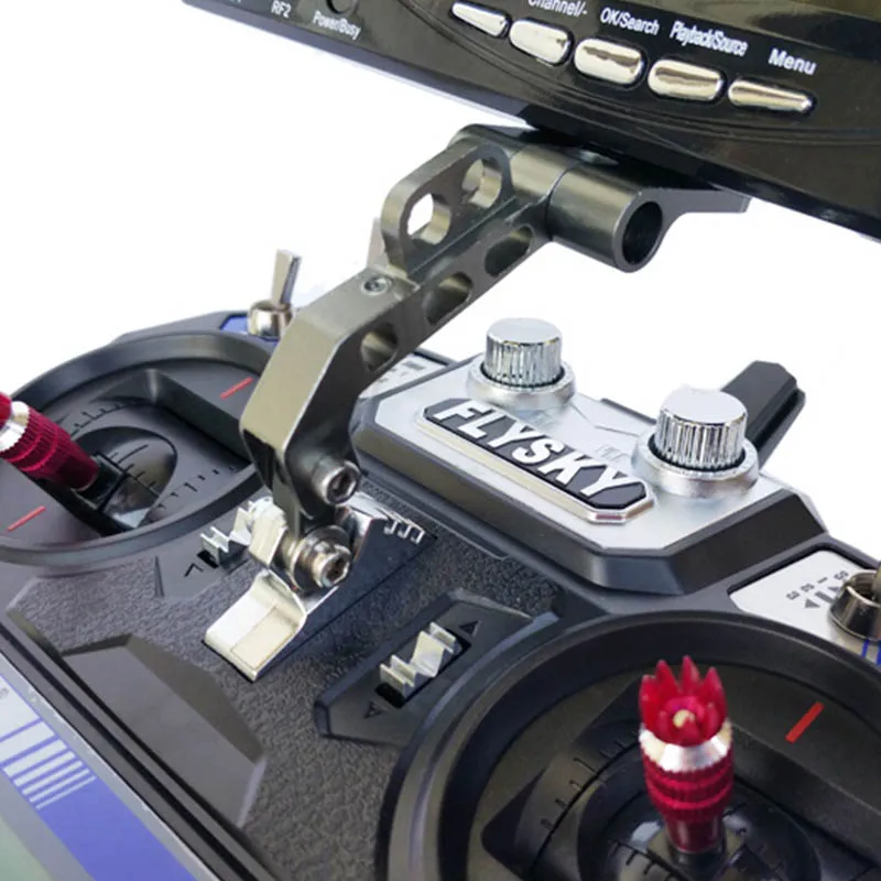 RC Mô Hình Trên Không FPV Hợp Kim Nhôm Màn Hình Gắn Màn Hình Người Ủng Hộ Đa Năng Cho Futaba Flysky Dây Nhảy Điều Khiển Từ Xa