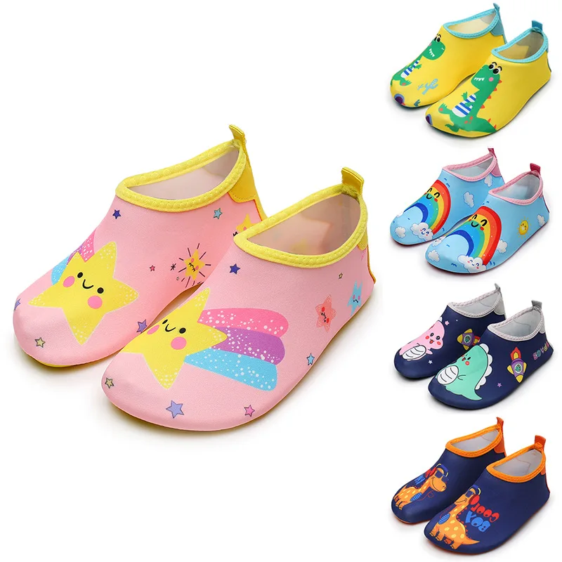 Kids Quick Dry Swim Shoes Unicorn Kids Slipper Pantufa Infantil Water Shoes Footwear Barefoot Aqua Socks For Beach Pool Child