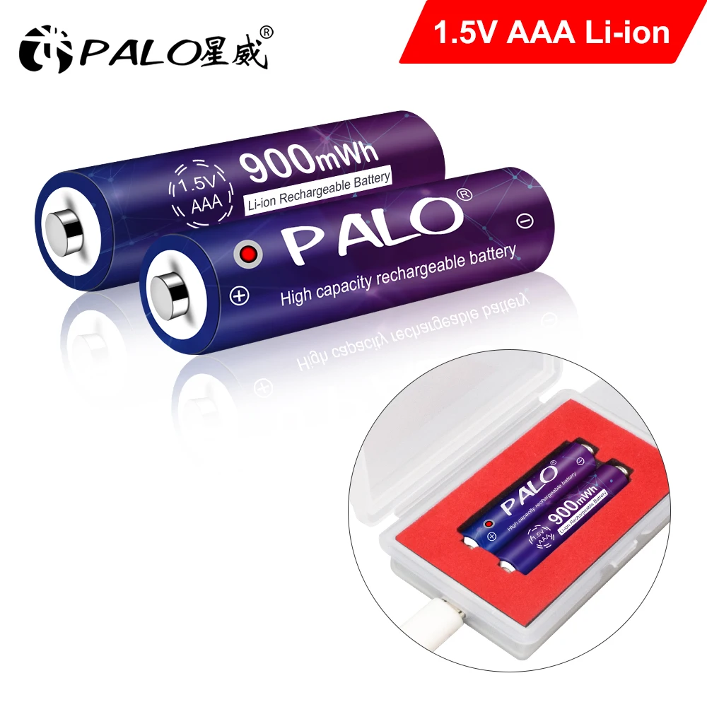 2-20pcs 1.5v Li-ion AAA Rechargeable Battery 900mWh 1.5 Volt Lithium Liion Li ion 3A  AAA Batteries for Toys Clock Flashlight