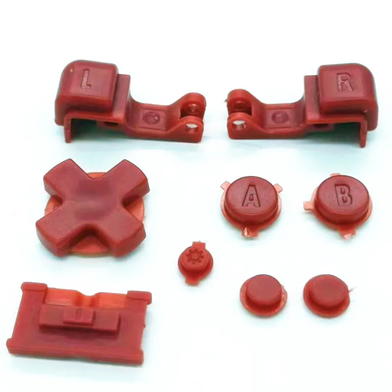 500 conjunto de teclas coloridas para gameboy advance sp gbasp botões conjunto completo r l a b d-pad