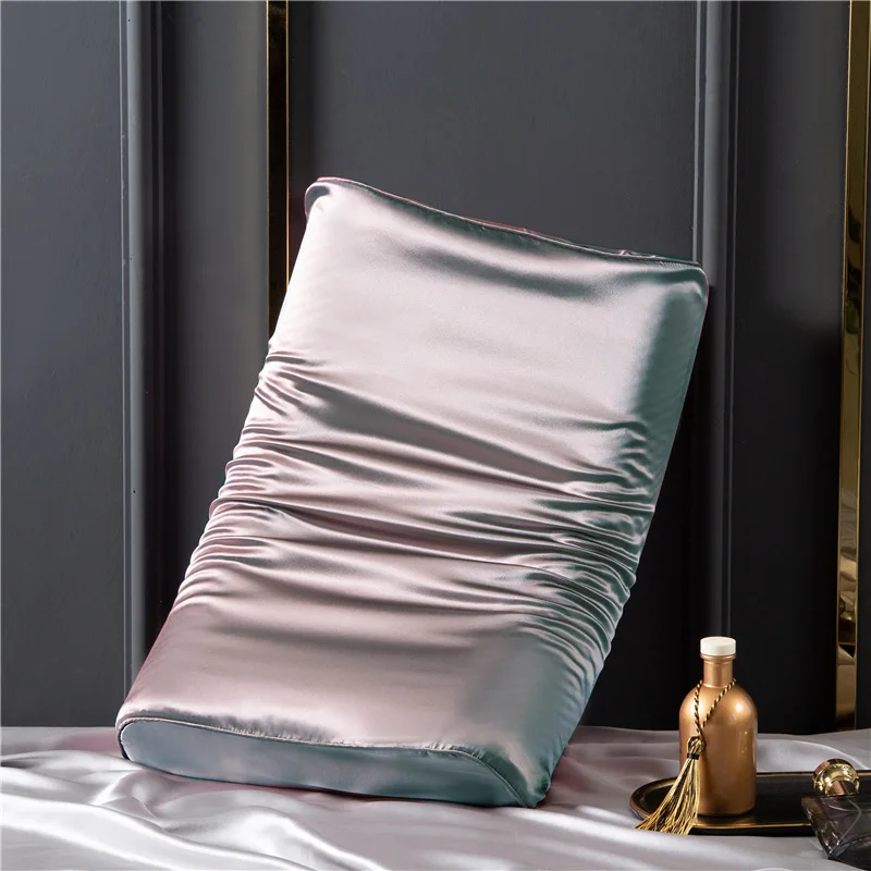 SongKAum Top Qulity 100% Natural Silk Without Filling Luxurious And Smooth Thickened Solid Color Envelope Pillow Case