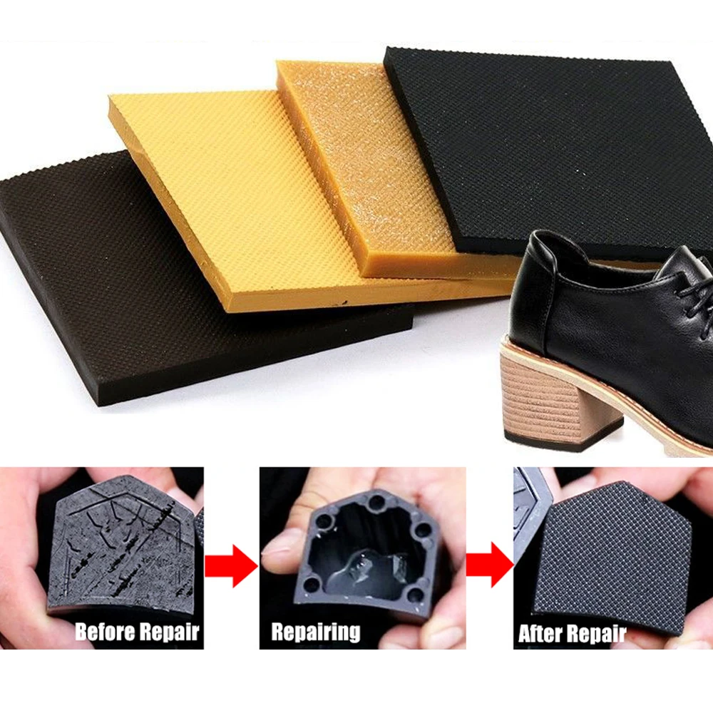 Rubber Shoe Sole Protector for High Heels Sandals Outsole Anti-Slip Women Shoes Repair Sole Replacement Heel Sole Protection