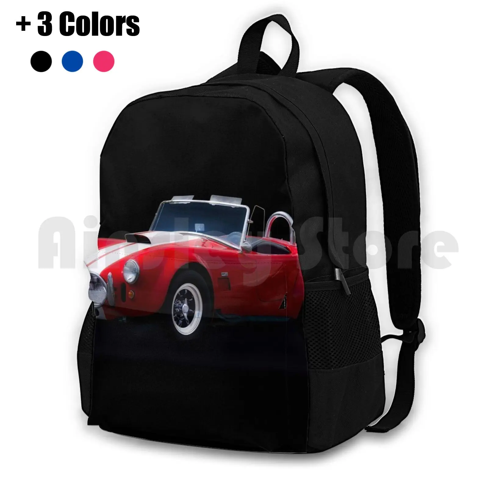 1966 Shelby 'little Red' Roadster Outdoor Hiking Backpack Riding Climbing Sports Bag Auto Automobile Automotive Car