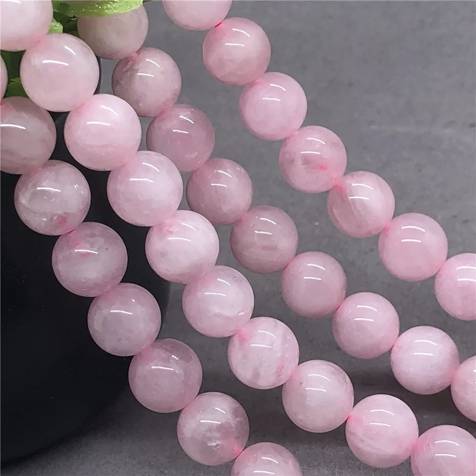 Madagascar Rose Quartz Beads 6-12mm Round Natural Loose Stone Diy for Jewelry