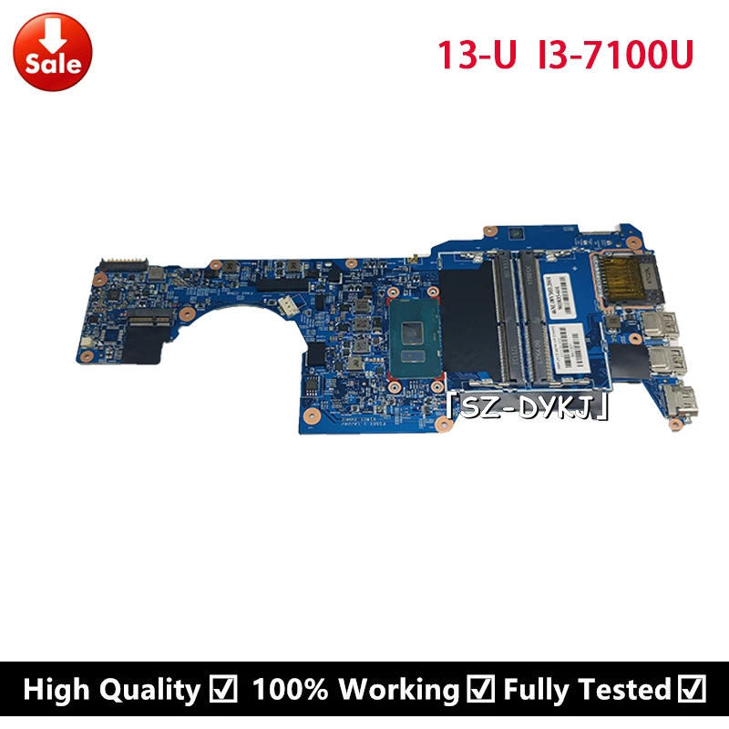 Para HP Pavilion X360 13-U 13T-U100 placa base de computadora portátil I3-7100U MB 15256-3 903236-601, 903835-601 placa base